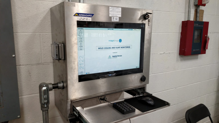 adaptive mold cooling SCADA glass container industrial automation case study